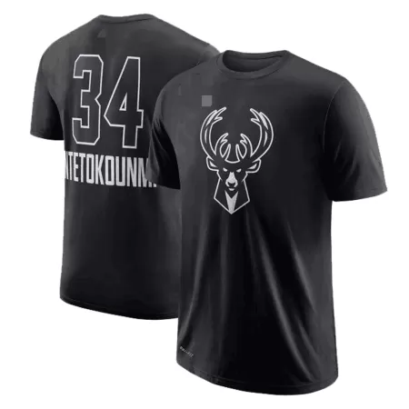 Milwaukee Bucks Giannis Antetokounmpo #34 Swingman Jersey Black for men - uafactory