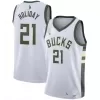 Milwaukee Bucks Jrue Holiday #21 2020/21 Swingman Jersey White for men - Association Edition - uafactory