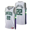 Milwaukee Bucks Khris Middleton #22 2021/22 Swingman Jersey White for men - City Edition - uafactory