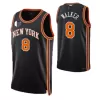 New York Knicks Kemba Walker #8 2021/22 Swingman Jersey Black for men - City Edition - uafactory