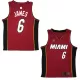 Miami Heat James #6 Swingman Jersey Red for men - City Edition - uafactory