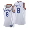 New York Knicks Kemba Walker #8 2021/22 Swingman Jersey White for men - Association Edition - uafactory