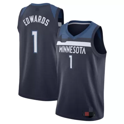 Minnesota Timberwolves Anthony Edwards #1 Swingman Jersey Navy for men - Association Edition - uafactory