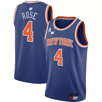 New York Knicks Derrick Rose #4 2020/21 Swingman Jersey Blue for men - Association Edition - uafactory