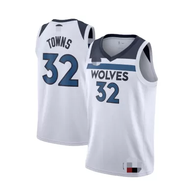 Minnesota Timberwolves Towns #32 Swingman Jersey White for men - Association Edition - uafactory