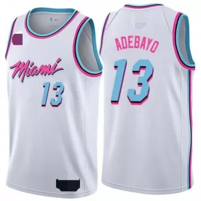 Miami Heat Adebayo #13 2019/20 Swingman Jersey White for men - City Edition - uafactory