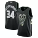 Milwaukee Bucks Antetokounmpo #34 Swingman Jersey Black for men - uafactory