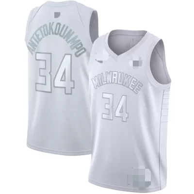 Milwaukee Bucks Antetokounmpo #34 MVP Swingman Jersey White for men - uafactory