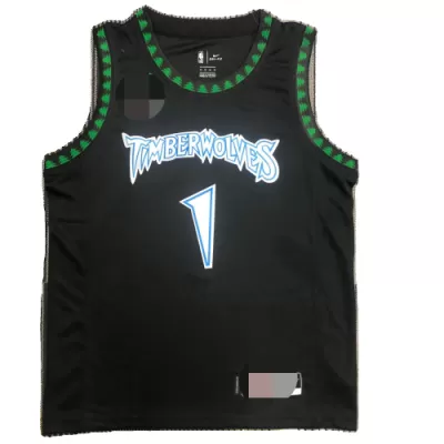 Minnesota Timberwolves Anthony Edwards #1 Swingman Jersey Black for men - uafactory