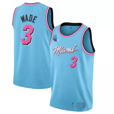 Miami Heat Dwyane Wade #3 2019/20 Swingman Jersey Blue for men - City Edition - uafactory