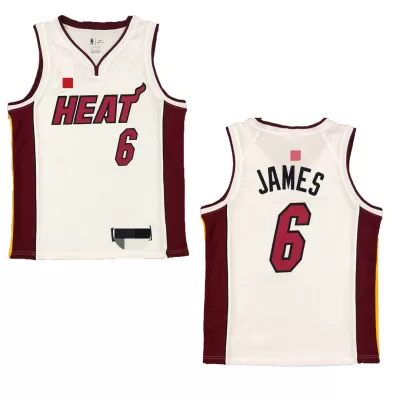 Miami Heat James #6 Swingman Jersey White for men - City Edition - uafactory