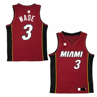 Miami Heat WADE #3 Swingman Jersey Red for men - City Edition - uafactory