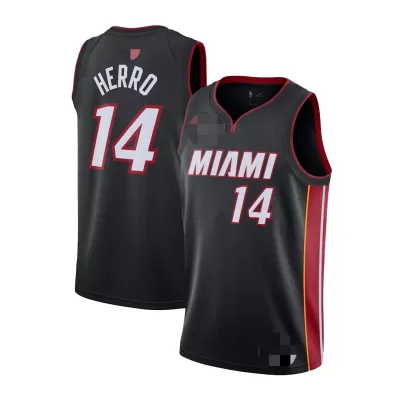 Miami Heat Herro #14 2020/21 Swingman Jersey Black for men - Association Edition - uafactory