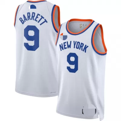 New York Knicks RJ Barrett #9 2021/22 Swingman Jersey White for men - Association Edition - uafactory