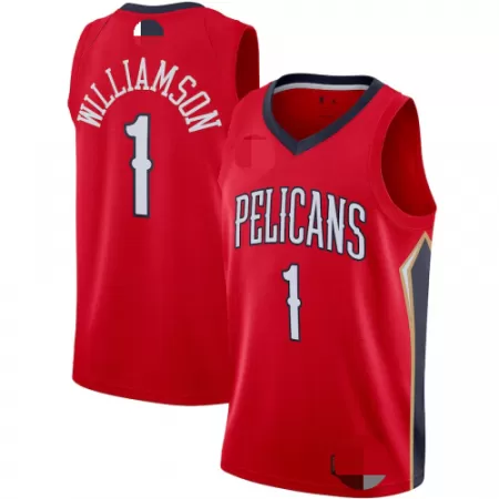 New Orleans Pelicans Zion Williamson #1 2020/21 Swingman Jersey Red for men - uafactory