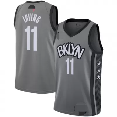 Brooklyn Nets Kyrie Irving #11 2020/21 Swingman Jersey Gray for men - Statement Edition - uafactory