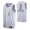 Oklahoma City Thunder Shai Gilgeous-Alexander #2 2021/22 Swingman Jersey White for men - City Edition - uafactory