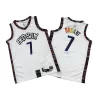 Brooklyn Nets Durant #7 2019/20 Swingman Jersey White for men - City Edition - uafactory