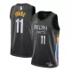 Brooklyn Nets Irving #11 2020/21 Swingman Jersey Black for men - City Edition - uafactory