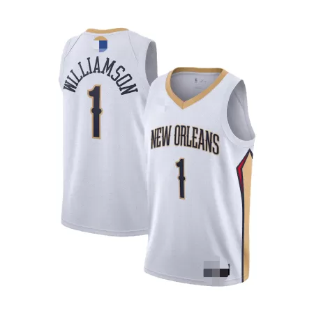 New Orleans Pelicans Williamson #1 2019/20 Swingman Jersey White for men - Association Edition - uafactory