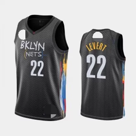 Brooklyn Nets LeVert #22 2020/21 Swingman Jersey Black for men - City Edition - uafactory