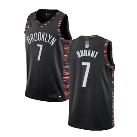 Brooklyn Nets Durant #7 2019/20 Swingman Jersey Black for men - City Edition - uafactory