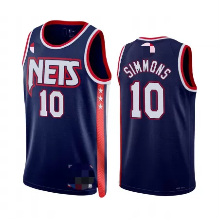 Brooklyn Nets Ben Simmons #10 2021/22 Swingman Jersey Navy for men - City Edition - uafactory