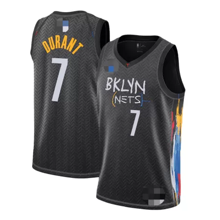 Brooklyn Nets Durant #7 2020/21 Swingman Jersey Black for men - City Edition - uafactory