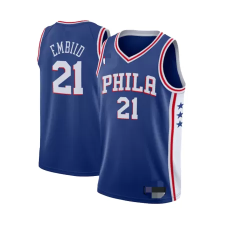 Philadelphia 76ers Embiid #21 Swingman Jersey Bule for men - Association Edition - uafactory