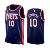 Brooklyn Nets Ben Simmons #10 2021/22 Swingman Jersey Navy for men - City Edition - uafactory