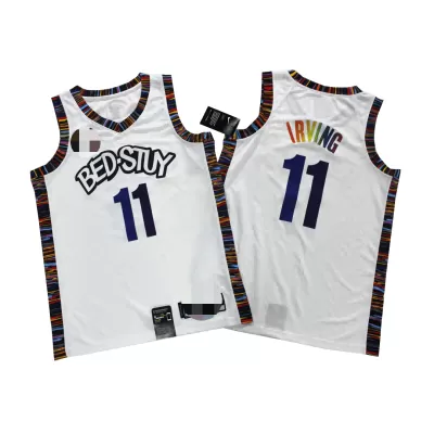 Brooklyn Nets Irving #11 2019/20 Swingman Jersey White for men - City Edition - uafactory