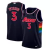 Philadelphia 76ers Allen Iverson #3 2021/22 Swingman Jersey Navy for men - City Edition - uafactory