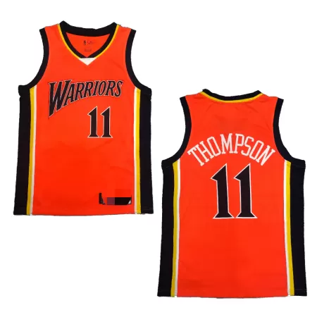 Men's Golden State Warriors Thompson #11 Orange Retro Jersey 2009/10 - uafactory
