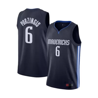 Dallas Mavericks Porzingis #6 Swingman Jersey Navy for men - Statement Edition - uafactory