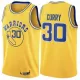 Men's Golden State Warriors Stephen Curry #30 Yellow Retro Jersey - Classic Edition - uafactory