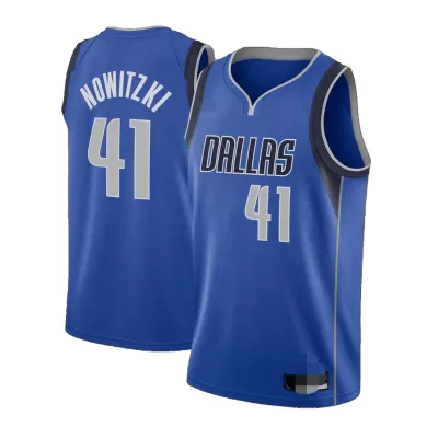 Dallas Mavericks Nowitzki #41 Swingman Jersey Royal for men - Association Edition - uafactory