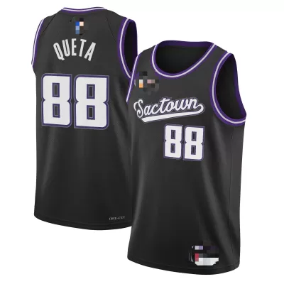 Sacramento Kings Neemias Queta #88 2021/22 Swingman Jersey Black for men - City Edition - uafactory