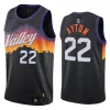 Phoenix Suns DeAndre Ayton #22 2021 Swingman Jersey Black for men - City Edition - uafactory