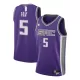 Sacramento Kings Fox #5 Swingman Jersey Purple for men - Association Edition - uafactory