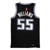 Men's Sacramento Kings Jason Williams #55 Black Retro Jersey 2021/22 - City Edition - uafactory