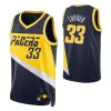 Indiana Pacers Myles Turner #33 2021/22 Swingman Jersey Navy for men - City Edition - uafactory