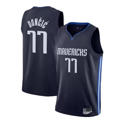 Dallas Mavericks Doncic #77 2020/21 Swingman Jersey Navy for men - Statement Edition - uafactory