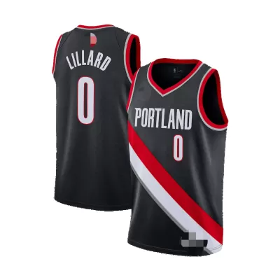 Portland Trail Blazers Lillard #0 2020/21 Swingman Jersey Black for men - Association Edition - uafactory