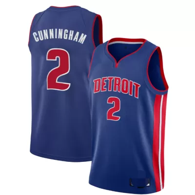 Detroit Pistons Cade Cunningham #2 2021 Swingman Jersey Blue for men - Association Edition - uafactory