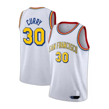 Men's Golden State Warriors Curry #30 White Retro Jersey 2019/20 - City Edition - uafactory