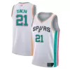 San Antonio Spurs Tim Duncan #21 2021/22 Swingman Jersey White for men - City Edition - uafactory