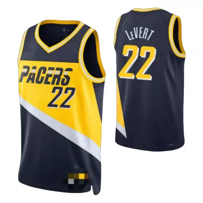 Indiana Pacers Caris LeVert #22 2021/22 Swingman Jersey Navy for men - City Edition - uafactory