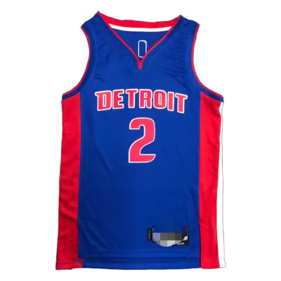 Detroit Pistons Cade Cunningham #2 2021/22 Swingman Jersey Blue for men - Association Edition - uafactory