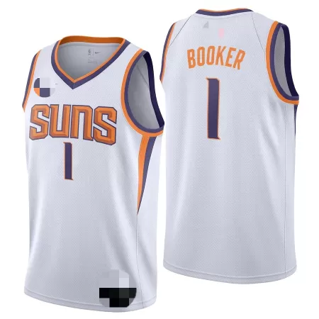 Phoenix Suns Devin Booker #1 2019/20 Swingman Jersey White for men - Association Edition - uafactory