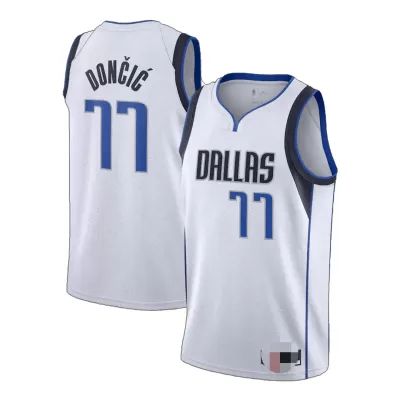 Dallas Mavericks Doncic #77 2020/21 Swingman Jersey White for men - Association Edition - uafactory